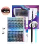 Best Eyelash Extensions Kit - Single Lash Clusters 9-16mm Mix with Bond Seal & Applicator for Home Use - 126 Clusters - Buy Online on GoSupps.com