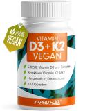 Vitamin D3 K2 vegan - 120 tablets with 5000 IE D3 + 200 MCG K2 (MK7) - Vitamin D3 high dosed and vegan - enough for 19 months - Laboratory test with certificate - without undesirable additives - Buy Online on GoSupps.com