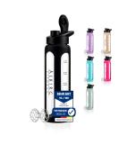 Asbirg Fitness | Proteinshaker aus Glas | Eiweiss Shaker | Trinkflasche | mit Spiralball| SCHWARZ - Buy Online on GoSupps.com