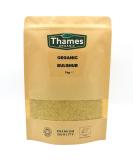 Organic Bulghur Wheat-Certified Organic Non-GMO Vegan No Additives No Preservatives Resealable Bag by Thames Organic 1kg - Buy Online on GoSupps.com