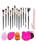 TAECHU Professional Eyeshadow Makeup Brush Set - 17Pcs/Set - Buy Online on GoSupps.com