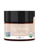 Organic Vanilla Lip Scrub - Exfoliate, Moisturize & Care for Chapped Lips - 0.7 oz - Buy Online on GoSupps.com