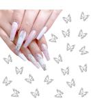 20 PCS Butterfly Nail Charms - 3D Metal Edelstones for Nail Art | DIY Decorations for Women & Girls - Buy Online on GoSupps.com