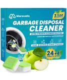 Maravello Garbage Disposal Cleaner & Deodorizer - 28 Apple Fresh Tablets for Kitchen Drain - 1 Year Supply - Buy Online on GoSupps.com