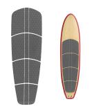 Abahub 12 Piece Surf SUP Deck Traction Pad | Premium EVA with Tail Kicker | 3M Adhesive | Paddleboard Longboard Surfboard | Black/Blue/Gray/Navy Blue/Orange/White - Buy Online on GoSupps.com