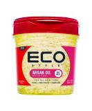 Eco Style Styling Gel with Moroccan Argan Oil - 473ml | All Day Hold, Alcohol-Free, Paraben-Free, Sulphate-Free | No Flaking, Anti-Itch - Pack of 1 - Buy Online on GoSupps.com