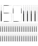 150pc Brow Lamination Microbrush Set with Cap - Black/White Eyebrow Tools for Lash Lift, Extensions & Filling - Buy Online on GoSupps.com