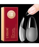 Rosalind 504 Pcs Almond Nail Tips - Medium Pre-Buff Fake Nails for Gel & Acrylic - Full Cover Soft Gel - 12 Sizes - Perfect for Nail Art - Buy Online on GoSupps.com