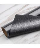 TransWonder Black Glitter HTV Glitter Heat Transfer Vinyl 12inx5ft Glitter Iron on Vinyl HTV Vinyl for Cricut T Shirts Gifts for Father's Day (Black) - Buy Online on GoSupps.com