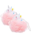 Balacoo Unicorn Shower Loofah - 2 Pcs Kids Exfoliating Bath Sponge & Scrubber for Boys & Girls - Fun Animal Design - Buy Online on GoSupps.com