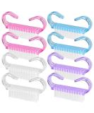 8 Pcs Nail Cleaning Brush with Handle Grip - Manicure & Pedicure Scrubbing Tool - Buy Online on GoSupps.com