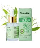 mivida Organic Tea Tree Oil | 100% Pure Premium Grade Oil for Skin Hair Nails & Feet | 1oz / 30ml - International Shipping Available - Buy Online on GoSupps.com