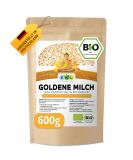 EWL natural products organic golden milk 600g golden milk with turmeric ginger Ashwaganda Ceylon cinnamon ceylon pepper coconut blossom sugar golden milk 600 g (1 Pack) - Buy Online on GoSupps.com