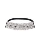 Sparkling Crystal Rhinestone Ponytail Holder | Elastic Hair Tie for Women | 1Pcs (Silver Tone) - Buy Online on GoSupps.com