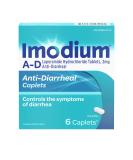 Imodium AD Diarrhea Relief Caplets - Loperamide Hydrochloride 6 Count, Blue - Anti-Diarrheal Medicine - Buy Online on GoSupps.com