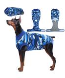 Buy Kuoser Camouflage Dog Body After Surgery | Breathable Post-Op Suit for Dogs | XL Blue Star Color | Alternative to Protective Collar - Buy Online on GoSupps.com