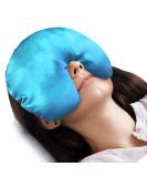 Atsuwell Microwave Heating Pad - Moist Heat Eye Compress for Migraines, Headache, Stress Relief - Cold Sinus Mask for Sinus Pressure - Green - Buy Online on GoSupps.com