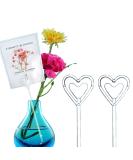 BEADNOVA Floral Pick Card Holder 50pcs - 10inch Plastic Heart Shape Head Flower Pick for Bouquet Wedding Decoration - Buy Online on GoSupps.com
