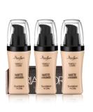 3 Pack MARIA AYORA Matte Liquid Foundation - Lightweight & Moisturizing - 1.4fl oz (02 Natural) - Buy Online on GoSupps.com