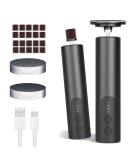 Ranrose Multifunction Electric Callus Remover - 2 in 1 Rechargeable Foot File with Nail Drill Bit & 6 Speeds | Professional Pedicure Tool for Smooth Feet - Black - Buy Online on GoSupps.com