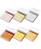 300 Pieces Gold Foil Sheets - Metallic Leaf Paper for DIY Crafts & Gilding - 6 Colors - Buy Online on GoSupps.com