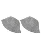 2 Pack Gray Sauna Hats | Thick Water Absorption & Breathable Felt Shower Caps for Men & Women Perfect Bathroom Accessories - Buy Online on GoSupps.com