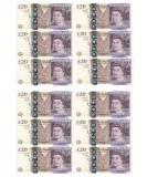 12 x 20 Notes Edible Money Pounds Edible Rice Paper Cupcake Toppers Cake Decorations Birthday Note - Buy Online on GoSupps.com