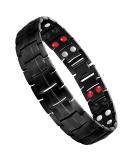 Jeracol Titanium Steel Magnetic Bracelets for Men 4 Element Double Row Strength Magnets Wristband Magnetic Brazaletes with Free Links Removal Tool & Jewelry Gift Box A-black - Buy Online on GoSupps.com