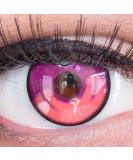 Meralens Anime Arc 3 Violet Crazy Fun Colored Contact Lenses - Annual Purple Lenses for Carnival Cosplay & Halloween - Includes Free Lens Case - Buy Online on GoSupps.com