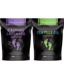 DAILY REMEDY Tea Tree Oil & Lavender Foot Soak Set - Pack of 2 | For Foot Pain, Odor, Sore Feet & Callus Softening | Made In USA - Buy Online on GoSupps.com