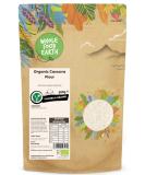 Wholefood Earth Organic Cassava Flour 500g - GMO Free, Vegan, High Fibre | Certified Organic - Buy Online on GoSupps.com
