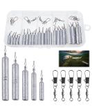 LBING Fishing Drop Shot Fishing Weights Kit 25pcs Drop Shot Rig Weights Fishing Sinker + 5pcs Fishing Swivels Fishing Accessories - Buy Online on GoSupps.com