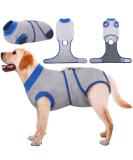 Kuoser Dog Recovery Suit - Post-Op Body for Male & Female Dogs | Breathable Leakage Protection & Anti-Licking | Gray L (1 Pack) - Buy Online on GoSupps.com