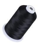 Simthread Black 900 Embroidery Thread 5500 Yards 40wt Polyester for Brother, Babylock, Janome, Singer, Pfaff, Husqvarna, Bernina Machines - Buy Online on GoSupps.com