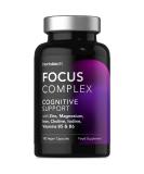 Nootropic Brain Supplements | 180 Vegan Capsules | Cognitive Complex Enhancer for Mental Performance, Focus & Energy - Horbaach - Buy Online on GoSupps.com