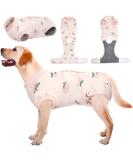 Kuoser XXL Breathable Dog Body Suit for Post-Surgery & Castration - Anti-Lick & Leakage Protection in Pale Pink - Buy Online on GoSupps.com