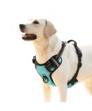 Premium Heele Dog Crockery & No-Pull Harness - Adjustable Reflective & Breathable for Medium Dogs - Turquoise XL - Buy Online on GoSupps.com