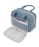 Large Travel Toiletry Bag Organizer - Greyish Blue Makeup & Cosmetic Bag for Women - Buy Online on GoSupps.com