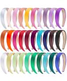 SIQUK Satin Headbands - 30 Pack 1 Inch Hard Non-Slip Colorful DIY Hair Accessories for Women and Girls - Buy Online on GoSupps.com