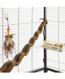 HappyBird | Natural climbing perch liana 90-100cm for parrots / 2.5-5cm wide / perch for aviaries and cages - Buy Online on GoSupps.com