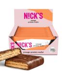 Buy Nicks Protein Wafer Bar Orange - 25% Protein Low Carb Gluten-Free No Added Sugar | 9 Pack (40g Each) - Buy Online on GoSupps.com