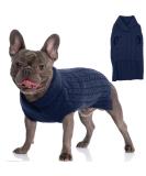 Hjumarayan Dog Sweater | Soft & Warm Knitted Sweater for Small Dogs | Reversible Design for Yorkshire Jack Russell Chihuahua | XS Marineblau - Buy Online on GoSupps.com