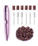 MelodySusie Portable Electric Nail Drill, Compact Efile Electrical Professional Nail File Kit for Acrylic, Gel Nails, Manicure Pedicure Polishing Shape Tools Design for Home Salon Use, Purple Apurple - Buy Online on GoSupps.com