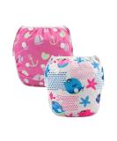 Alvababy Swimming Diapers - Reusable Adjustable 0-2 Years - 2 Pack for Infants & Toddlers - SW09-10 - Buy Online on GoSupps.com