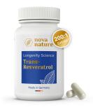 Resveratrol 1000mg | Vegan Antioxidant Capsules | High Dose Japanese Knotweed Extract | 60 Pieces - Novanature  - Buy Online on GoSupps.com