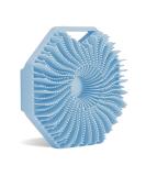 Antimicrobial Silicone Body Scrubber for Sensitive Skin - Eco Friendly Exfoliating Shower Brush (Blue) - Buy Online on GoSupps.com