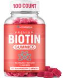 Max Strength Biotin 10000mcg Gummies for Hair Growth | Vegan Supplement for Hair Skin and Nails | Chewable 100 Count for Women Men and Kids - Buy Online on GoSupps.com