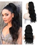 Natural Black Afro Curly Pferdeschwanz Hair Extension Clip - 66cm Ponytail for Braids (1 Pack) - High-Quality Hair Piece - Buy Online on GoSupps.com