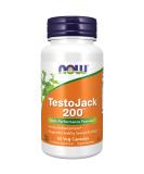 NOW TestoJack 200 with Tongkat Ali, Tribulus, Maca & Horny Goat Weed - 60 Veg Capsules - Buy Online on GoSupps.com