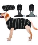 Kuoser Dog Recovery Suit - After Surgery Body for Male & Female Dogs | Breathable Anti-Wound & Comfort Fit XXL Black - Buy Online on GoSupps.com